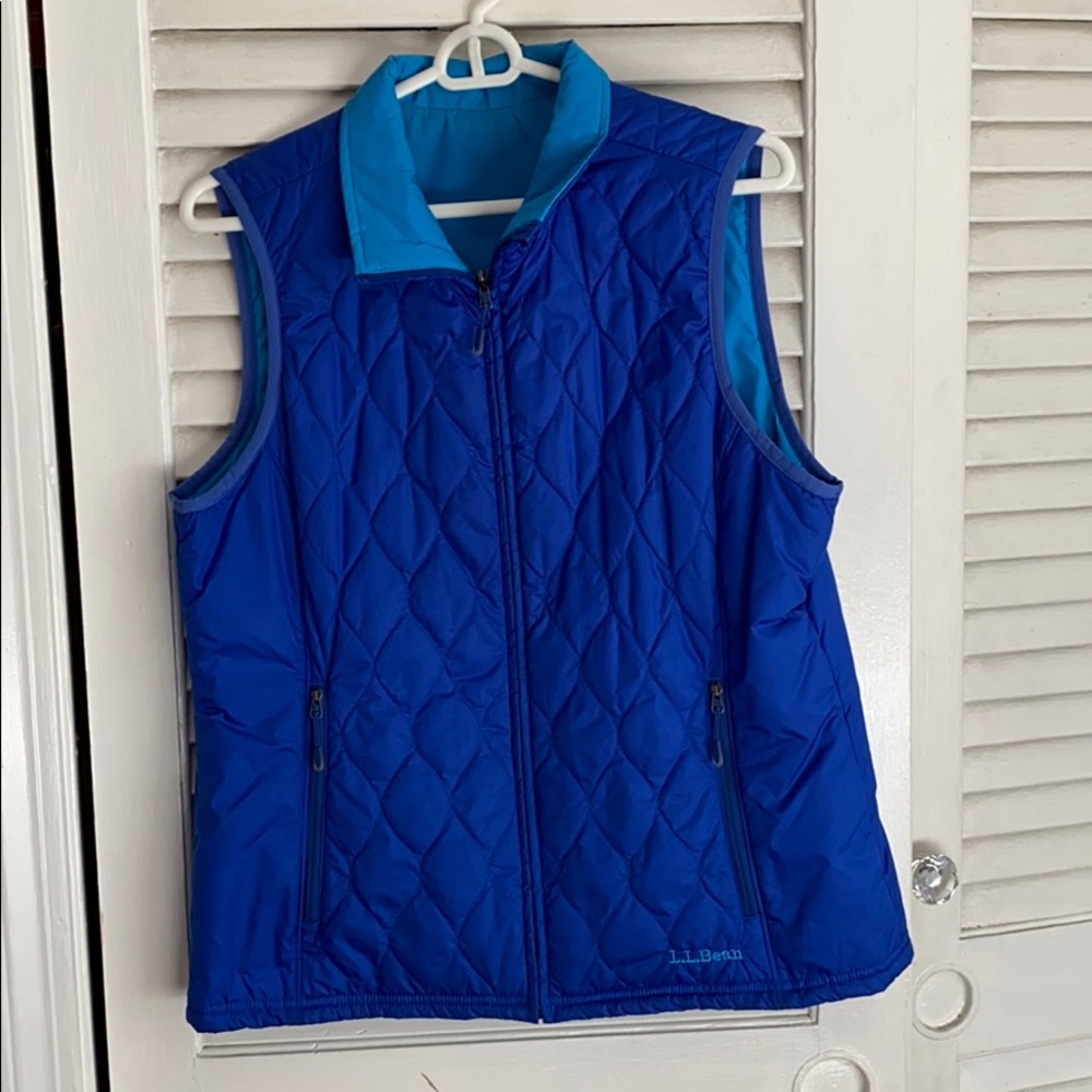 LL Bean reversible quilted vest